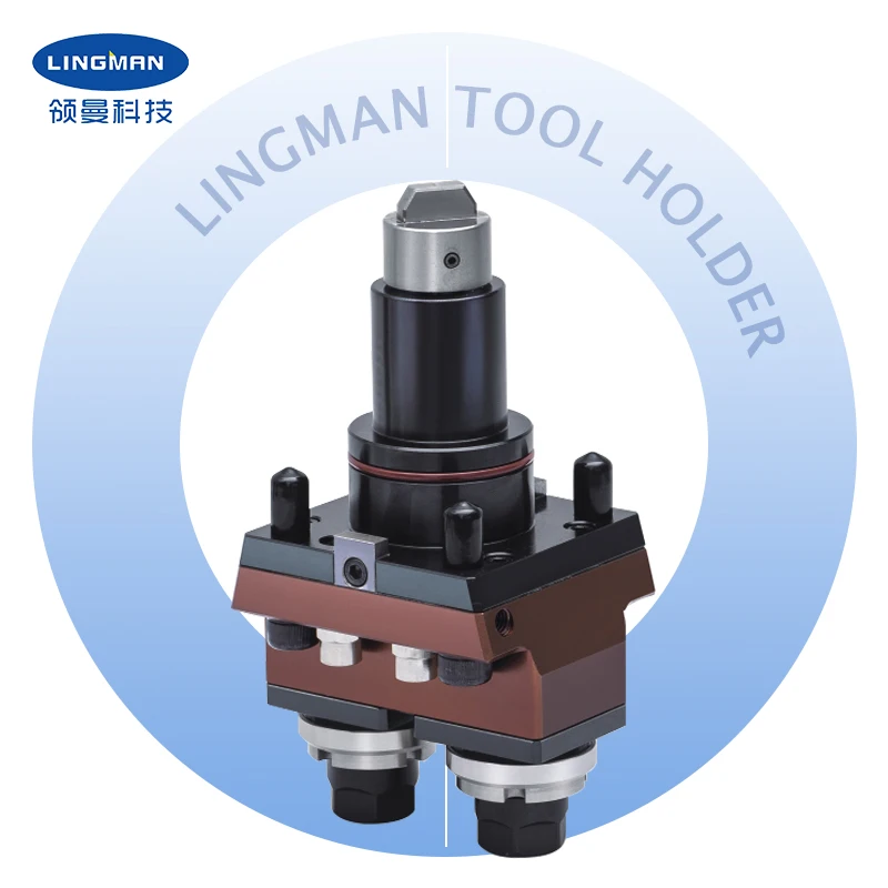 

Standard or customized BMT series cutter bed double head driven tool holder for cnc turret