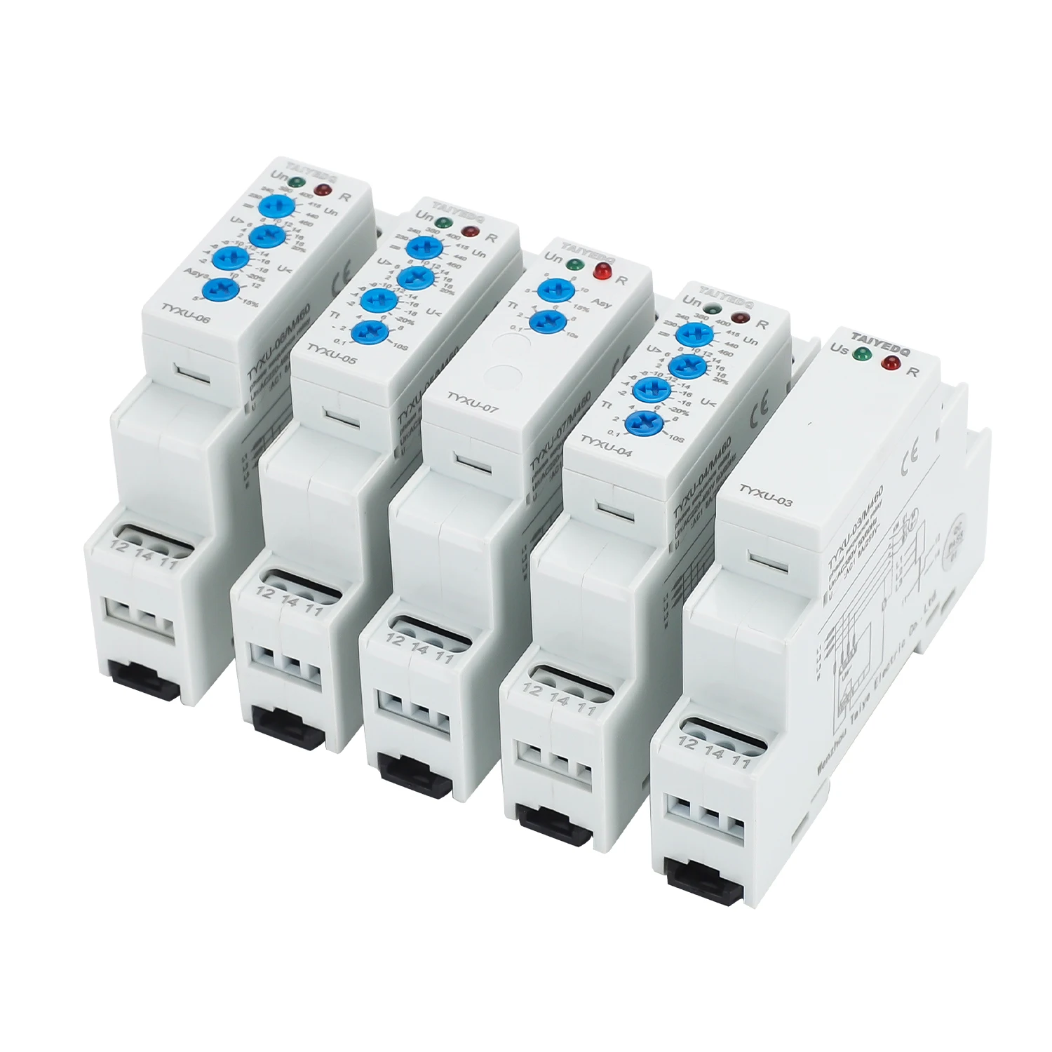 TYXU 3 Phase Voltage Protection Relay Phase Sequence Phase Failure Protection Relay 5A 8A 1SPDT 2SPDT