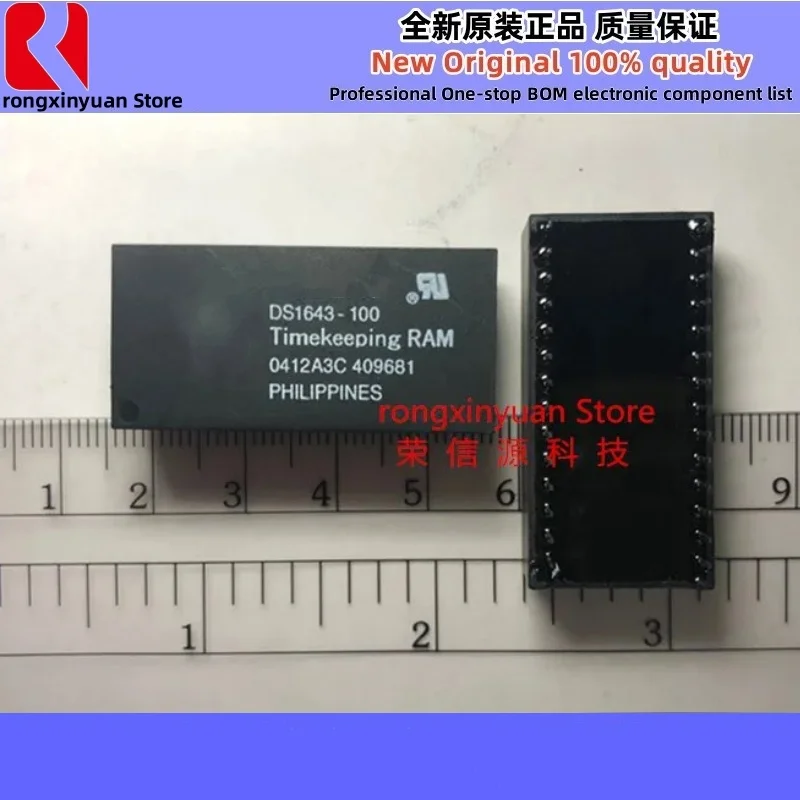 DS1643-100 DIP-28 DS1643-100+  DS1643  IC RTC CLK/CALENDAR PAR 28-EDIP 100% New original