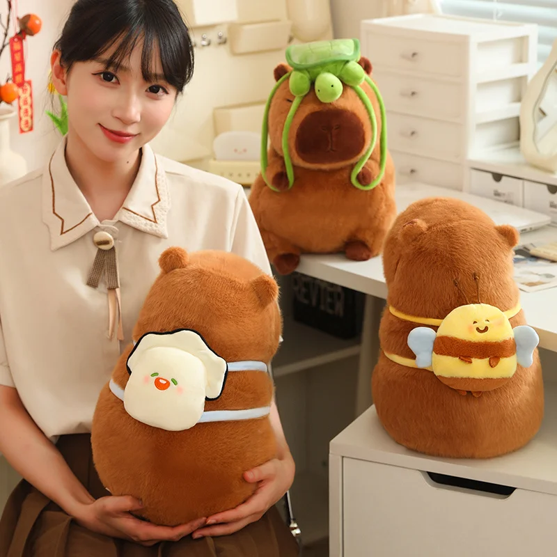 Nuovo creativo completamente tartaruga ostriche Capybara peluche simpatico peluche cartone animato capibara bambino placare bambola per le ragazze regalo di natale