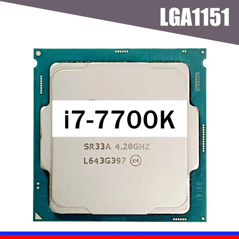 Core i7 7700K SR33A 4.2GHz Quad-Core Eight-Thread 8M 91W LGA 1151 i7-7700K Kaby Lake