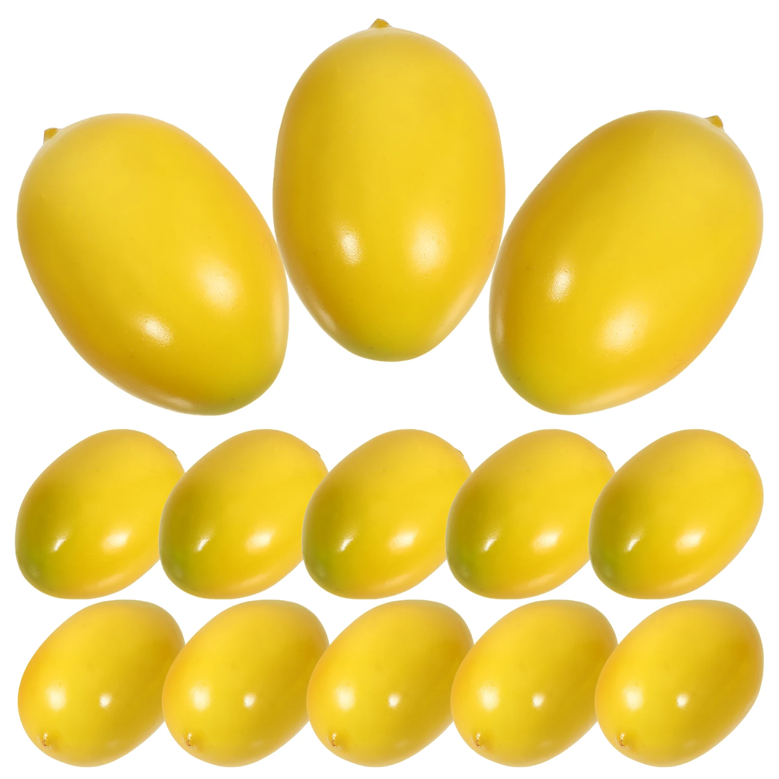

20 Pcs Mini Artificial Lemon Fruits Yellow Color Lightweight Decor Props for Table Shop Window Party Fruit Theme DIY Scene