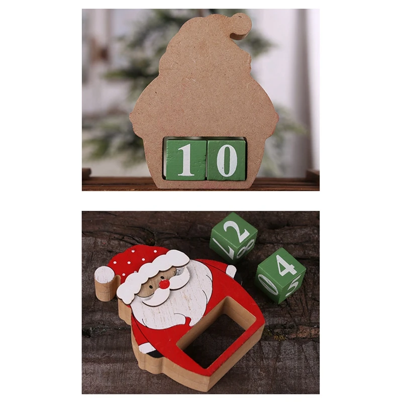 Calendrier de compte à rebours pour enfants, cadeau de joyeux Noël, décoration du Nouvel An, 2022