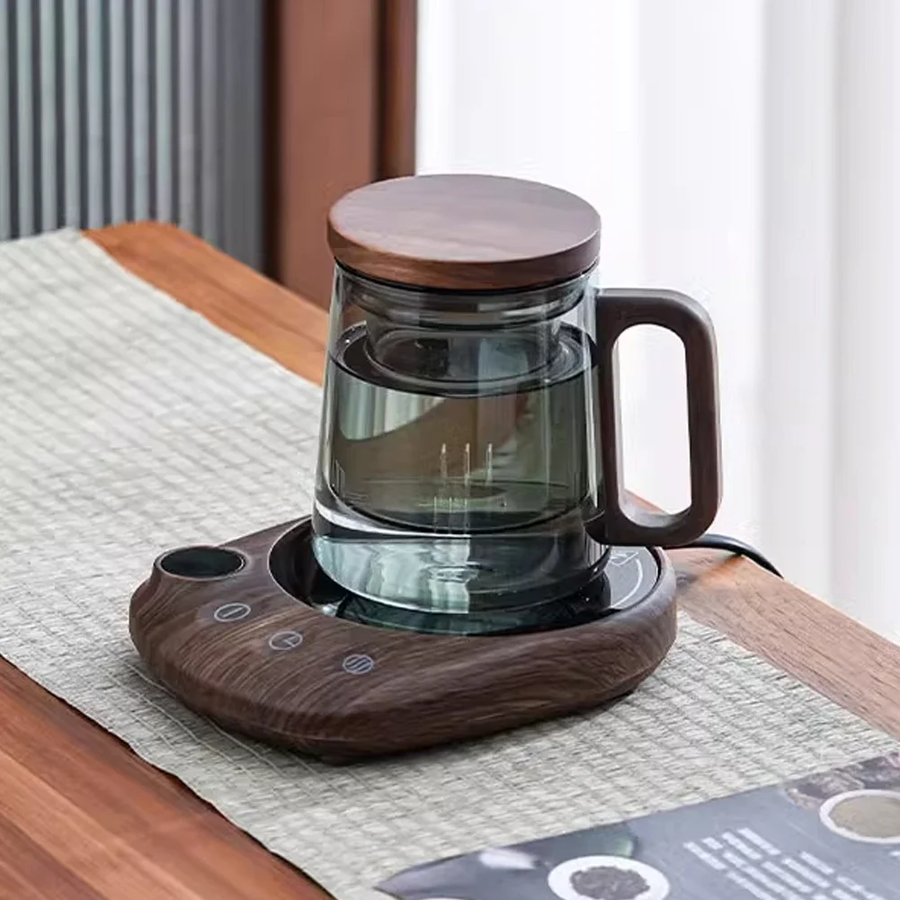 لوحة تسخين المشروبات الكهربائية 200 واط الذكية الحليب الشاي فنجان القهوة القدح دفئا للمكتب 5 درجات الحرارة مع الموقت إيقاف تلقائي