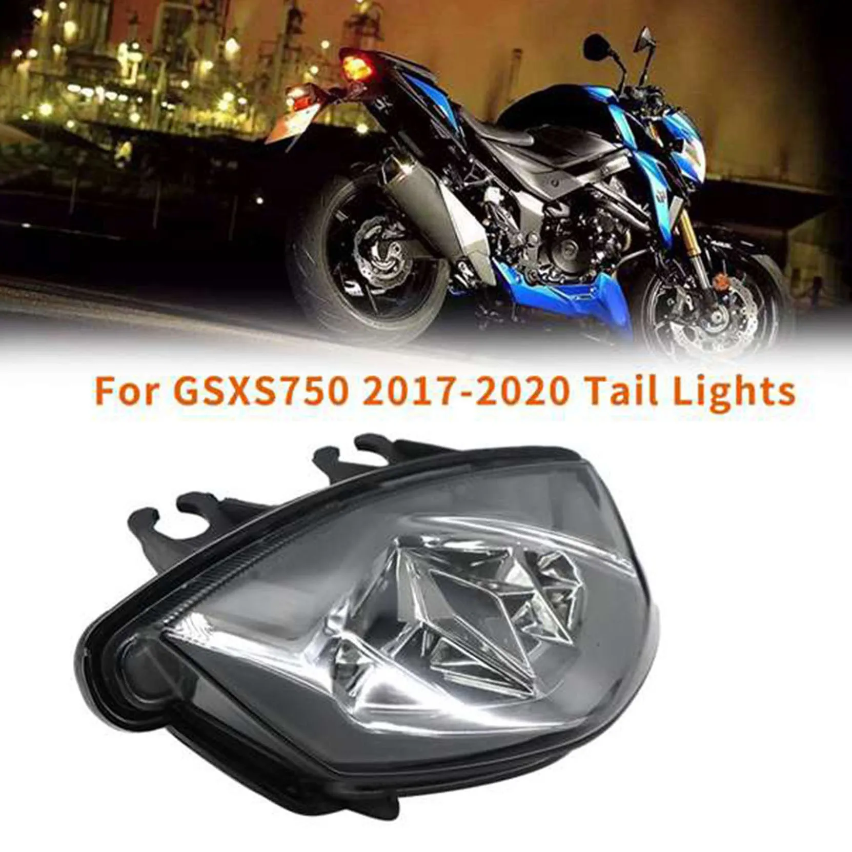 دراجة نارية الخلفية الذيل الفرامل بدوره إشارات المتكاملة مصباح ليد لسوزوكي GSX-S750 GSXS750 GSX-S GSXS 750 2017-2021