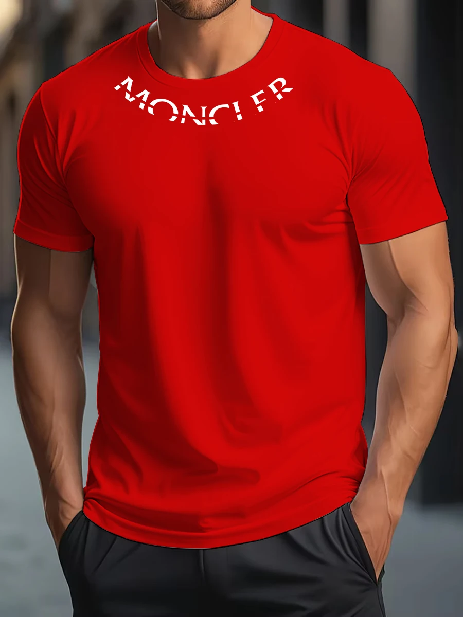 High Quality Oversized Luxury Brand 100% Cotton Print Tees Summer Harajuku For Men's/Women's Short Sleeve T-shirt image 3