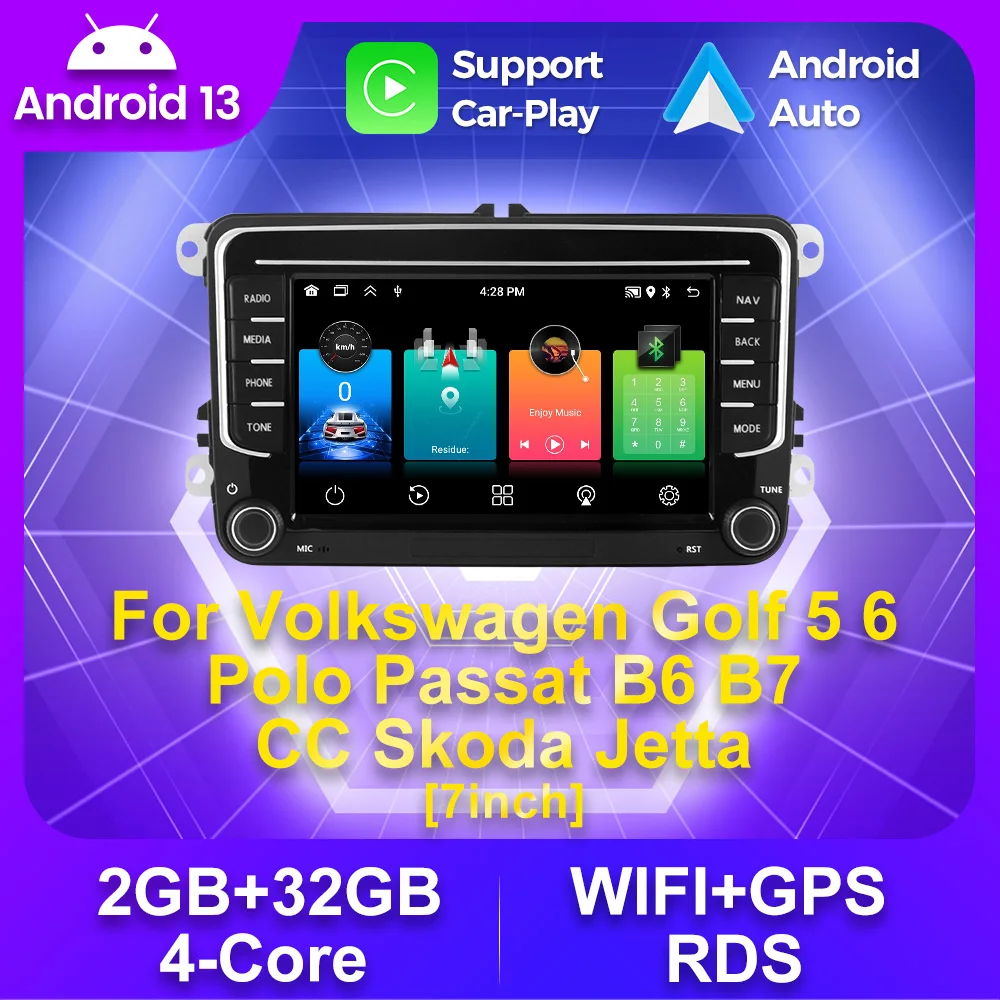 

7" HD Display Screen Multiple UI Car Media Player for VW Volkswagen Skoda Octavia Golf 5 6 Touran Passat B6 Polo Jetta Navi GPS