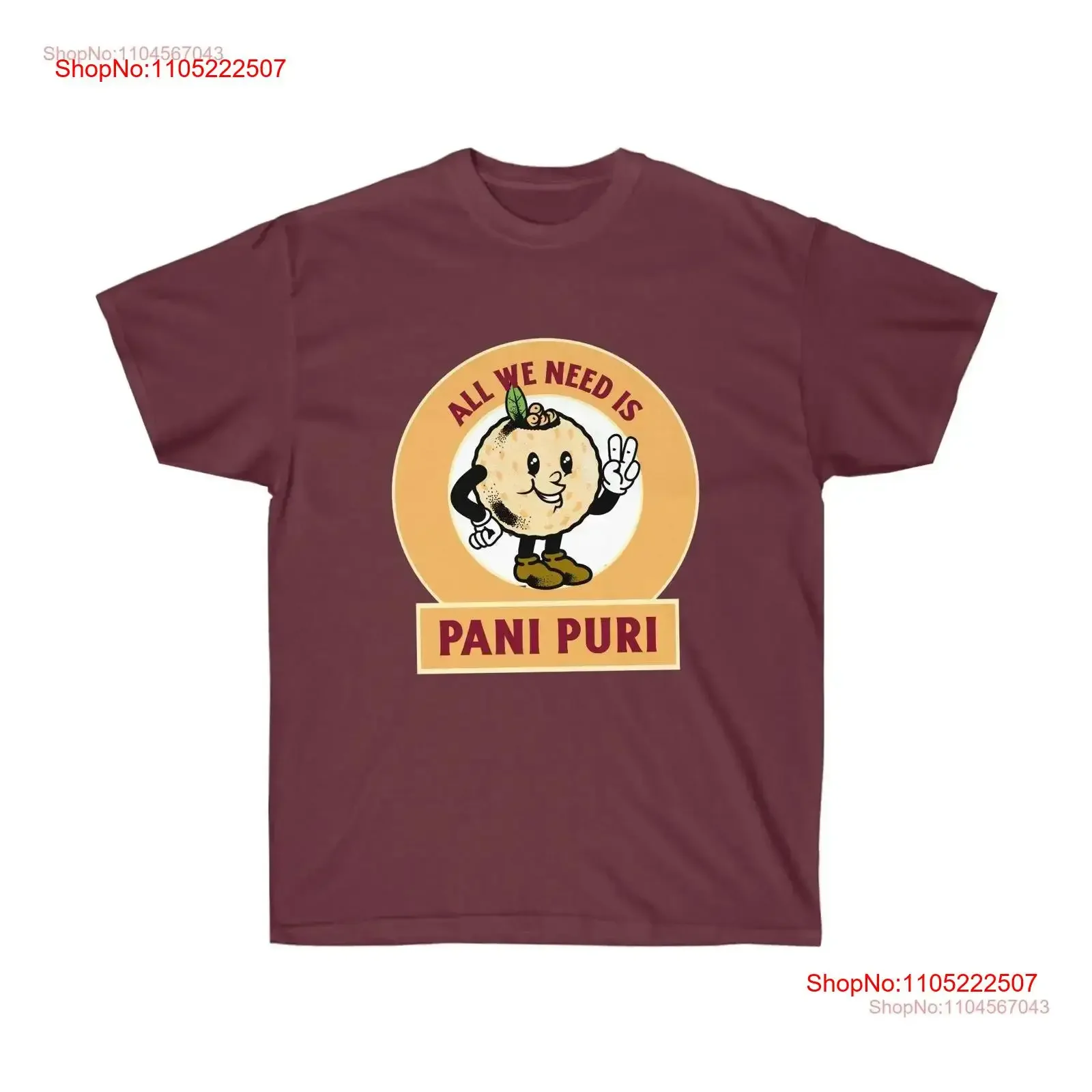 Camiseta Pani Puri Desi sabor de la India todo lo que necesitas es comida callejera Swag Chat indio vintage ropa de calle lavada Unisex suave