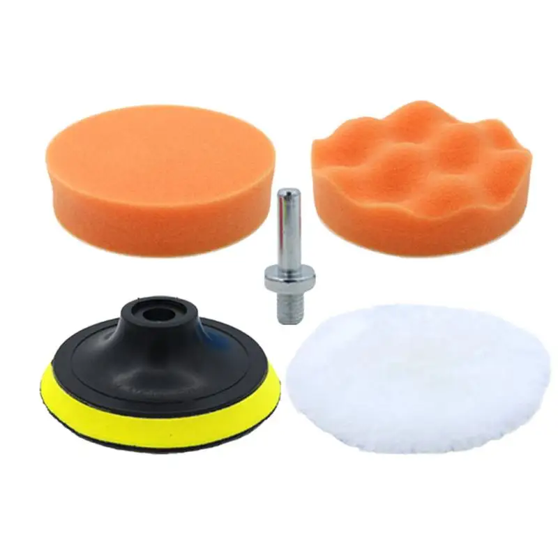 

Foam Applicator Pads For Car Detail 5PCS Buffing Foam Pads Wool Pads Washable & Reusable 4inch Pads For Effortless Wax Sealant