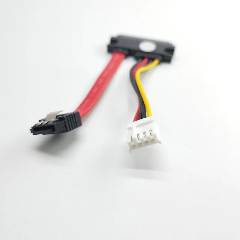7+15 22pin SATA SSD HDD Hard Disk Drive 7Pin SATA DATA + 4Pin female FDD Floppy Power supply cable For PC HTPC HIN MINI ITX 10cm