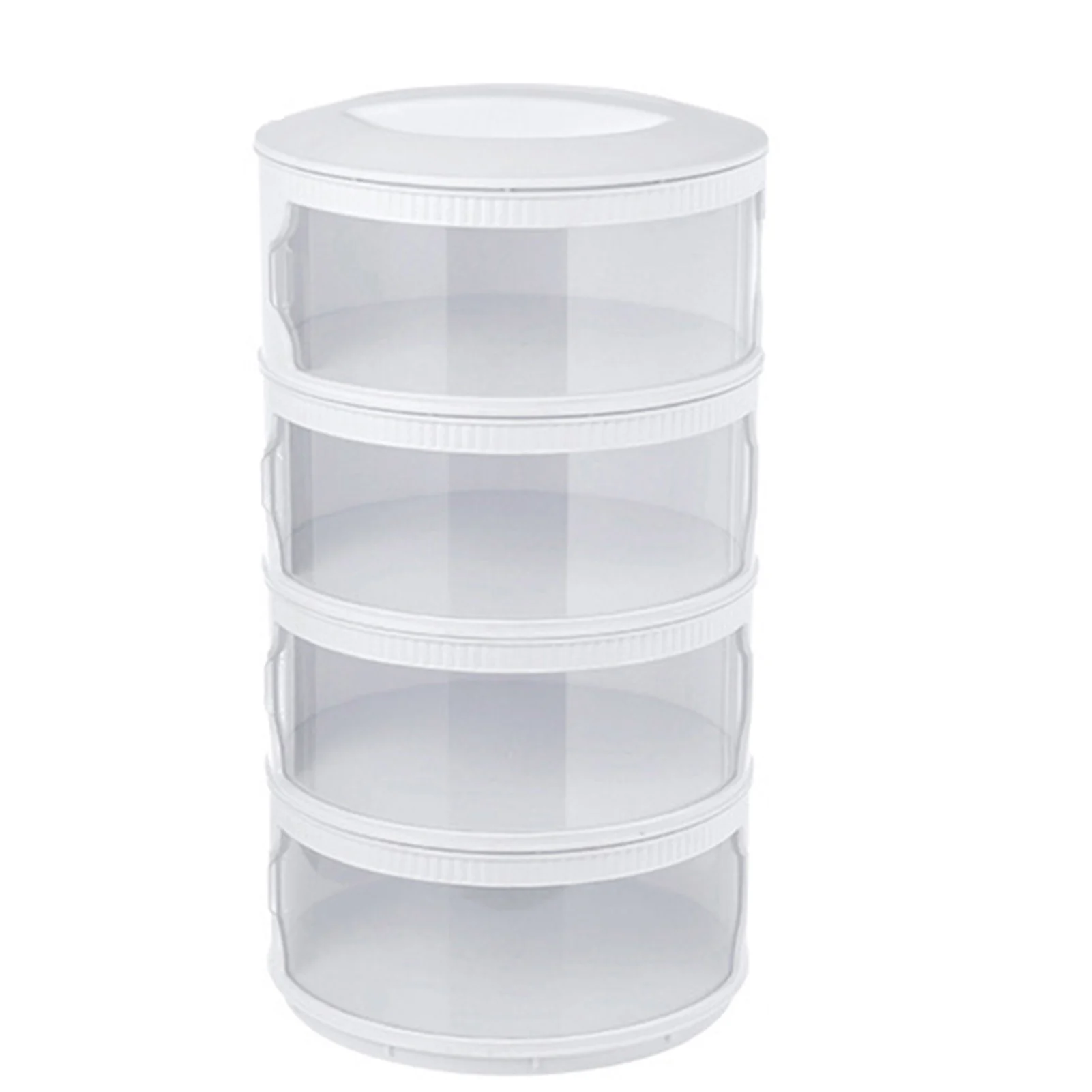 

Stackable Food Dome Multi-Layer Transparent Stackable Food Insulation Cover Dustproof For Home Kitchen Refrigerator Organizer