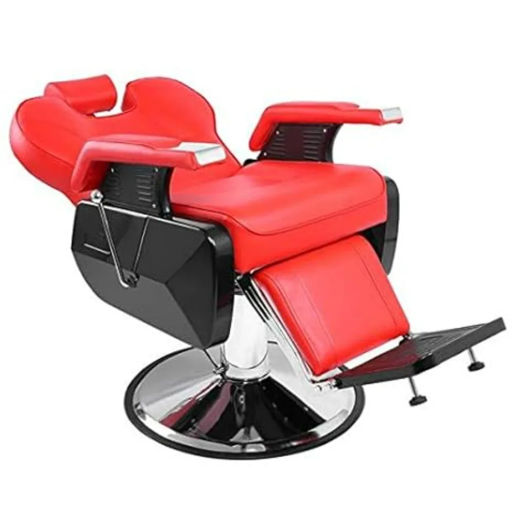 

Barber Chair Heavy Duty Reclining Hydraulic Professional for Salon/Barbershop/Hair Stylist Furniture Swivel Salon & Spa Chairs