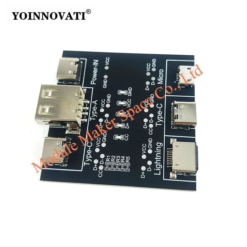 DT3 Data Cable Detection Board USB Cable Tester For iOS Android Type-C Short Circuit On-Off Switching Test Board Tool