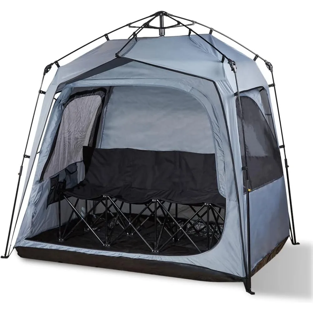 

All Pop Up Sports Pod - Weather Proof Pod - Largest Pop Up Sports Pods for Rain Wind Cold - Fits Family of 4