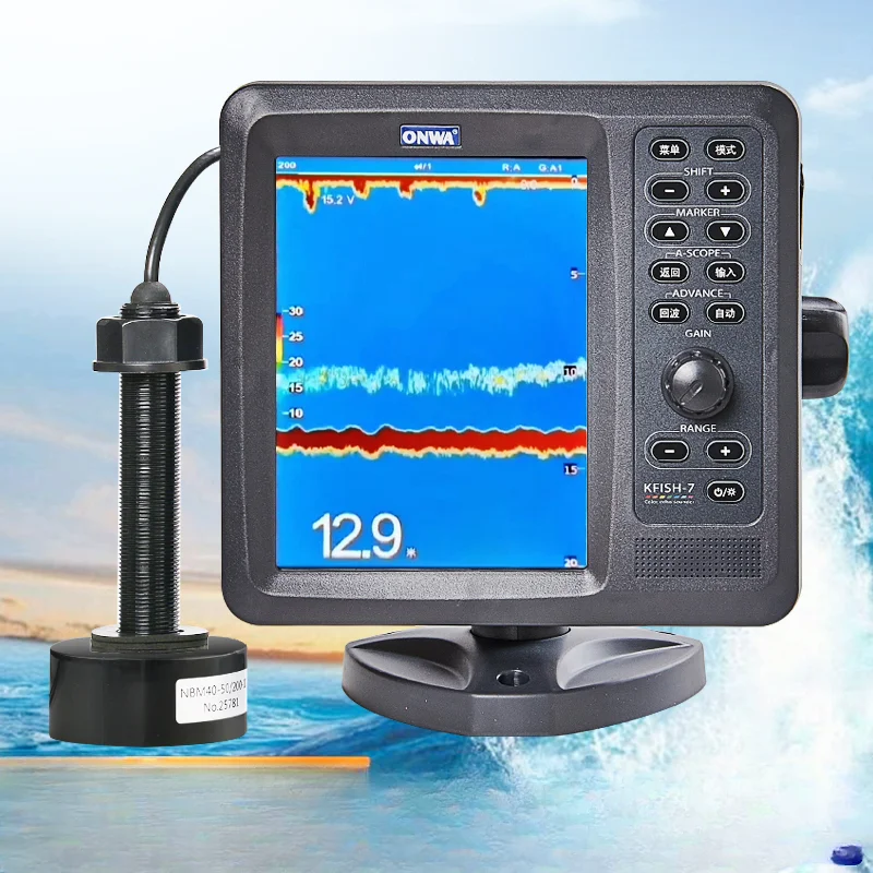 

7 with fish size function sonar fish finder