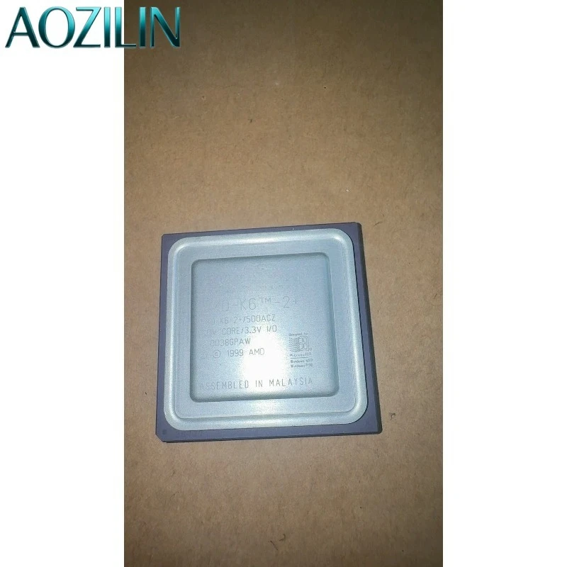 AOZILIN AMD-K6-2+/500ACZ Retro Microprocessor Good Appearance In Stock Vintage Computer CPU