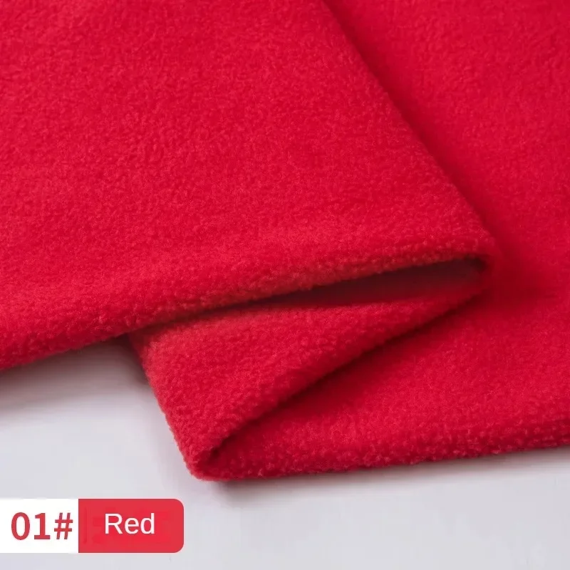 Double-sided Polar Fleece Fabric Lining By The Meter for Clothing Coats Sewing Winter Plain Thickened Diy Cloth Soft Comfortable