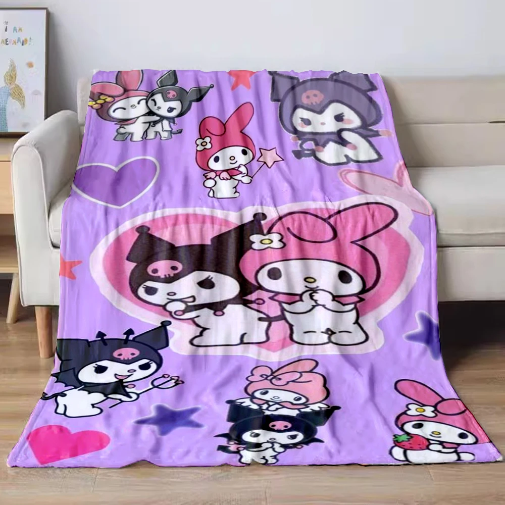 Japanese Sanrio My Melody Blanket Soft Plush Blanket,Flannel Blanket Throw Break Blanket for Living Room Bedroom Bed Sofa Picnic