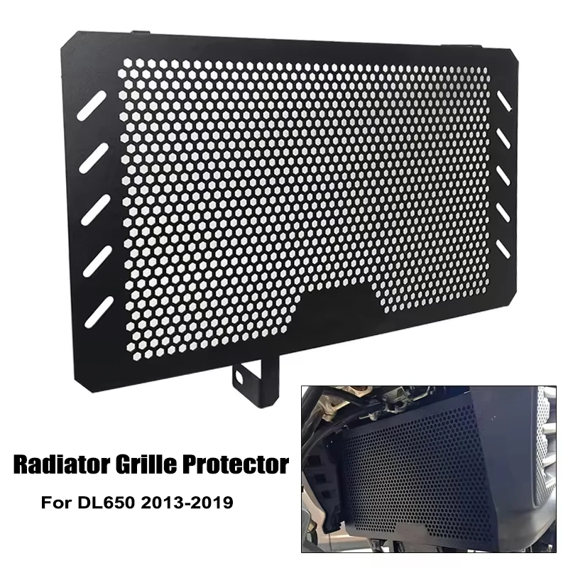 For Suzuki  V-STROM DL650 VSTROM 650 2013-2019 2017 2018 Motorcycle Engine Radiator Bezel Grille Protector Grill Guard Cover