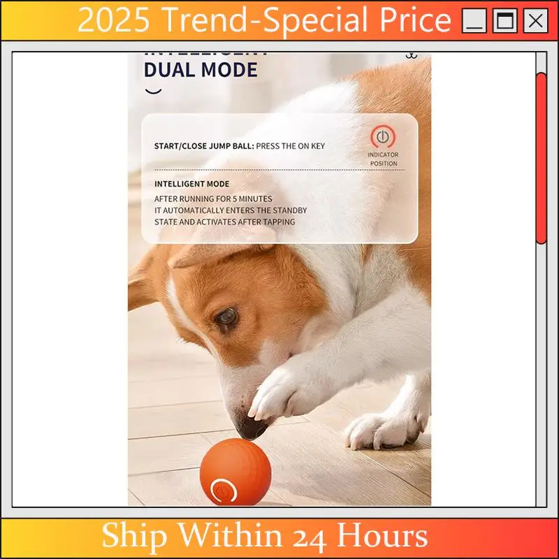 

CHYY Top Automatic Rolling Ball Cat Toy Smart Interactive Dog Toys Balls Rechargeable Pet Enrichment Toys Bite Resistant