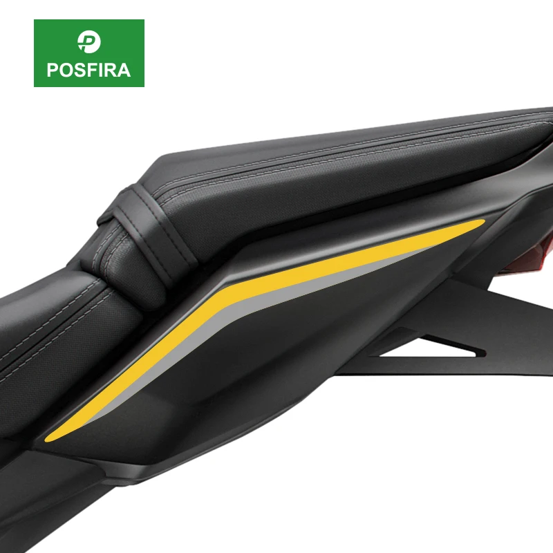 

POSFIRA наклейки на заднее сиденье мотоцикла, виниловая наклейка для Honda CB650R CB 650R 650 R 2024 2025 2026, аксессуары для украшения обтекателя