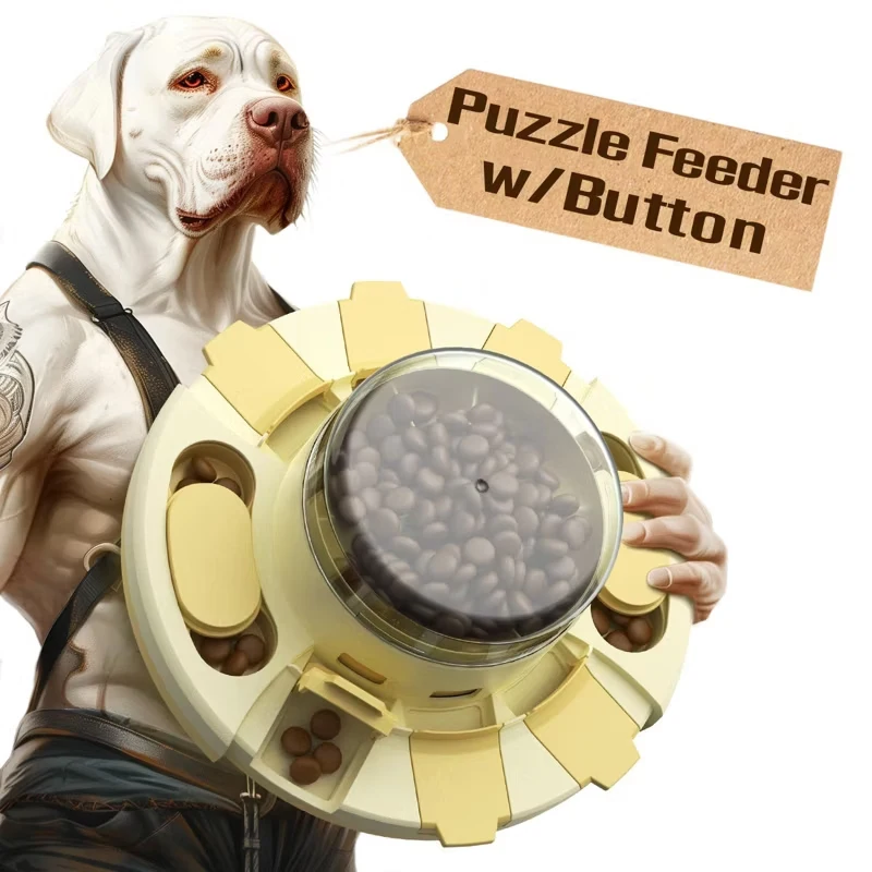 

2 in 1 Interactive Dog Puzzle Toy Slow Feeder Treat Dispenser for Medium Dogs Mental Stimulation Boredom Relief