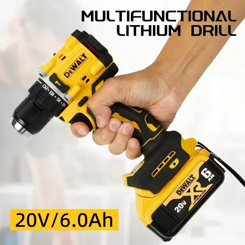 Бесщеточная ударная отвертка DeWalt с литиевой батареей, компактная перезаряжаемая электрическая отвертка с большим крутящим моментом 20 В Dcf805