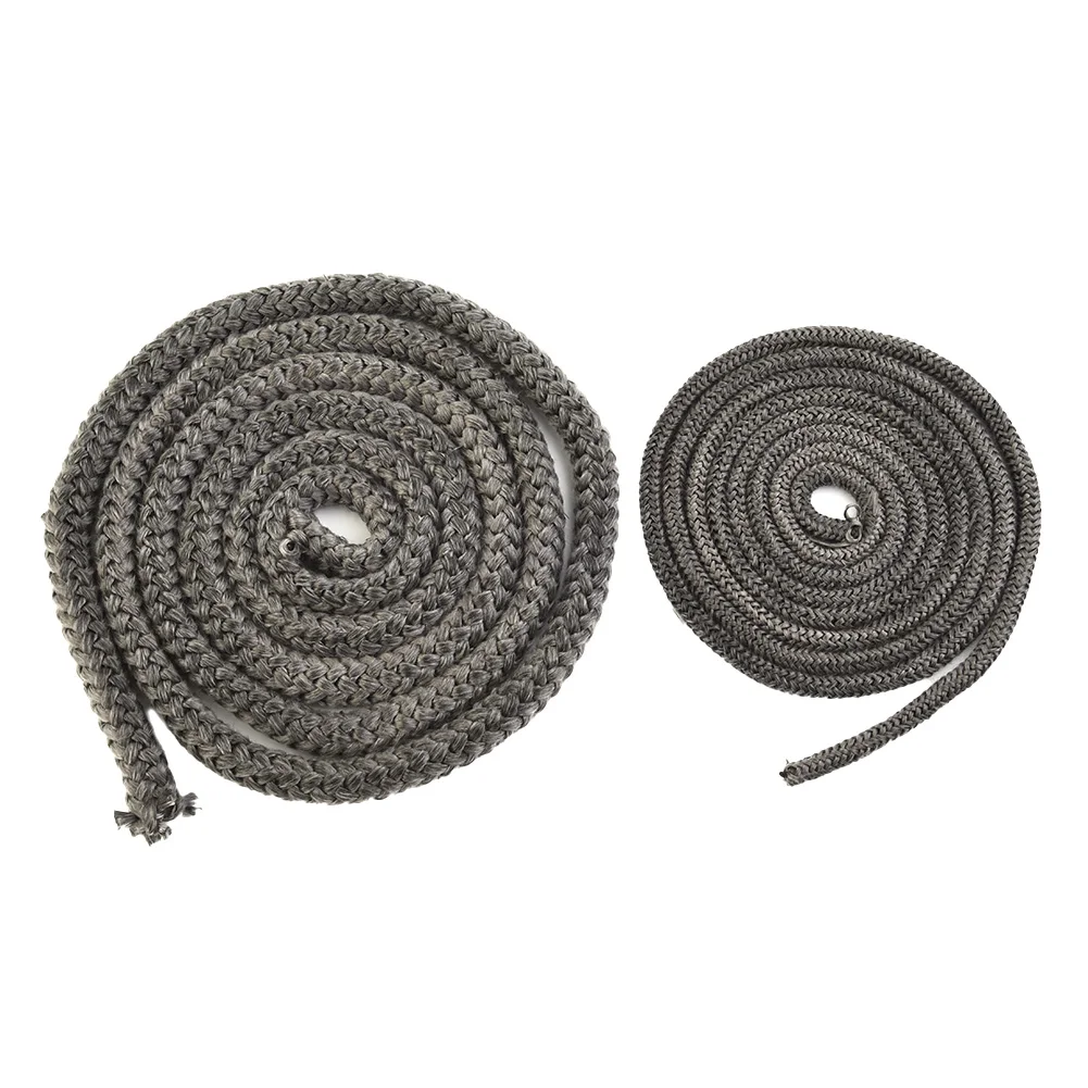 

High Quality Fiberglass Rope Seal Fire Rope Easy To Use Replacement Accessories Components 2m Length Dark Grey