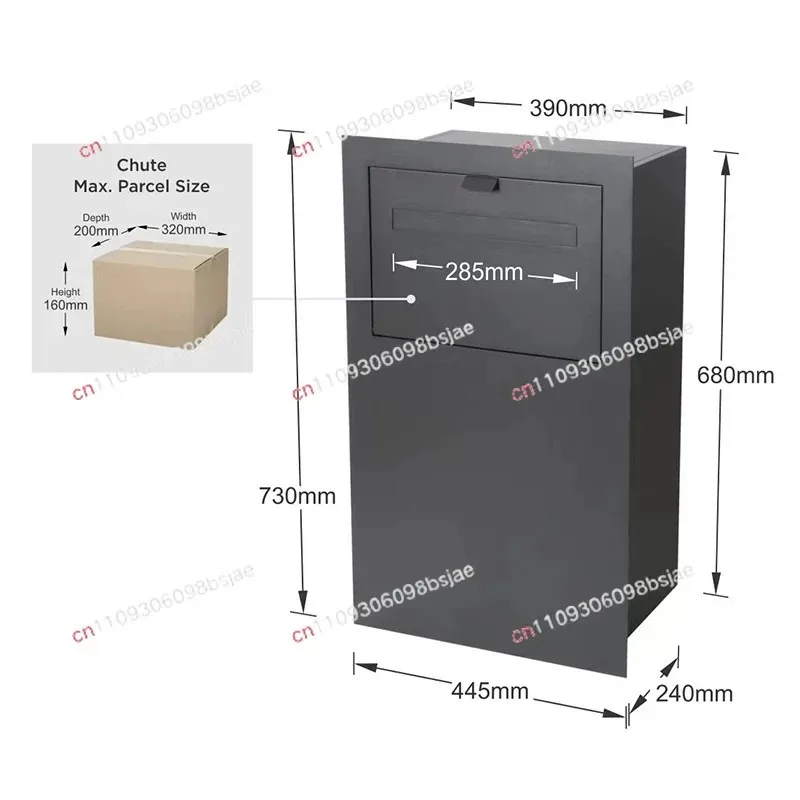 Self-pickup cabinets, personal inbox lockers, anti-theft courier lockers, household office document parcel boxes, export