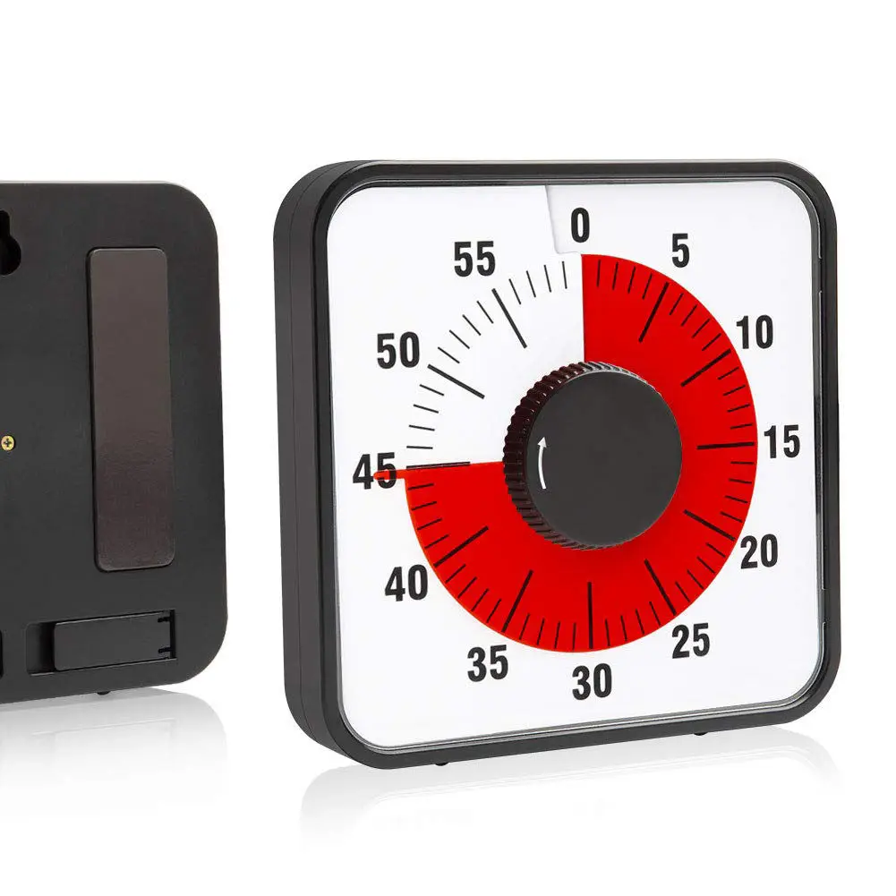 Timer da cucina meccanico pomoro da 60 minuti per riunioni di cucina timer magnetico per la produttività studio visivo Tmer per bambini