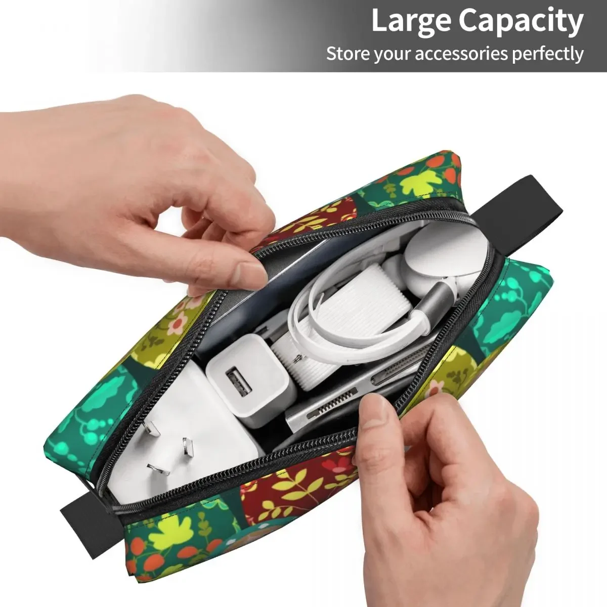 Russia Matryoshka Doll Pattern Cosmetic Bag Women Fashion Russian Babushka Folk Art Makeup Case Beauty Storage Toiletry Bags