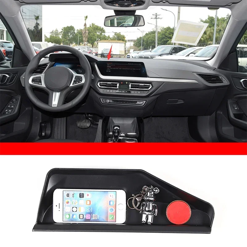 For BMW 1 2 Series F44 F40 2020-23 ABS Car Central Control Navigation Screen Rear Storage Box Mobile Phone Tray Car Accessories