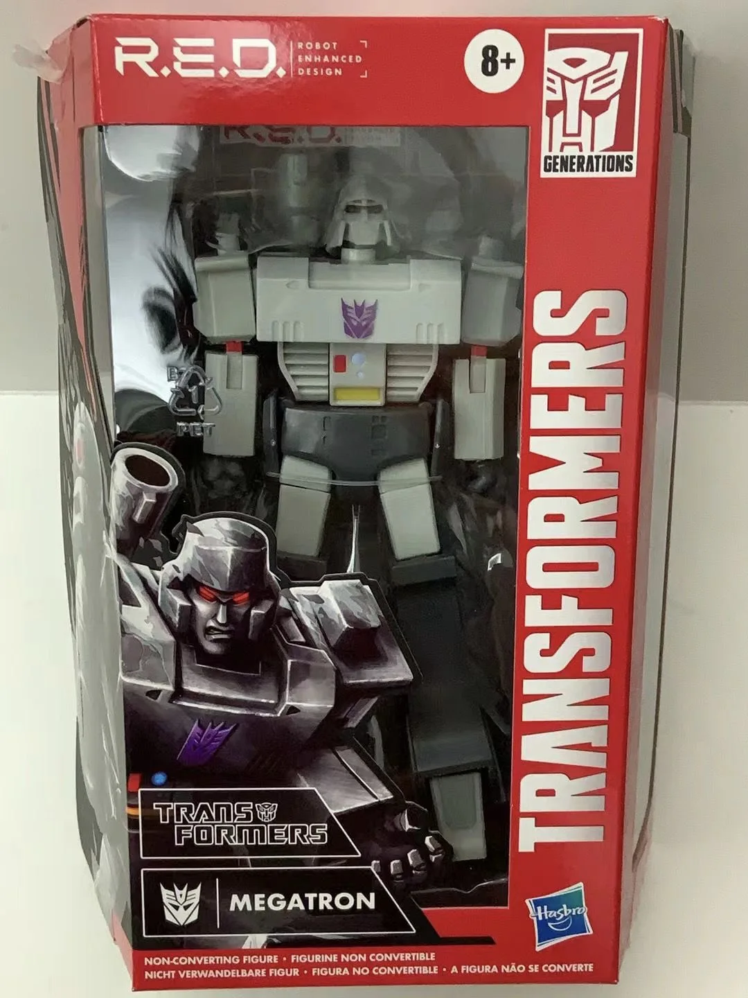 ในสต็อก Hasbro Transformers ของเล่นสีแดง Super Movable Series G1 Megatron 6 นิ้วเคลื่อนย้ายได้หุ่นยนต์รูปอะนิเมะเด็กของขวัญ