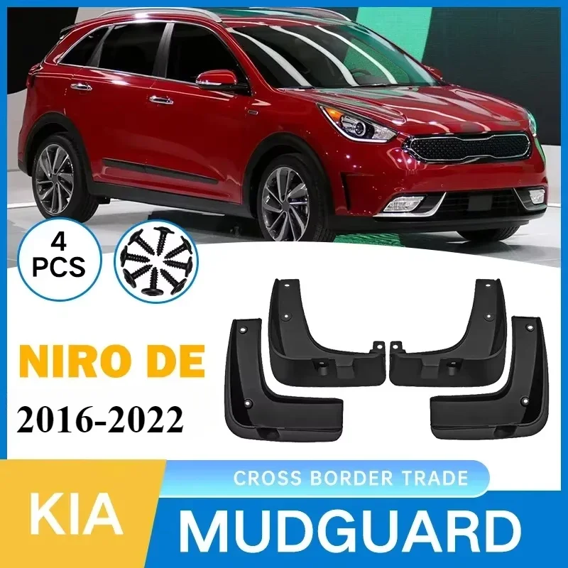 Mudflaps Fender for Kia NIRO DE 2016 2017 2018 2019 2020 2021 ,Mud Flaps, Splash Guards, Front and Rear Wheels Fender,Accessorie