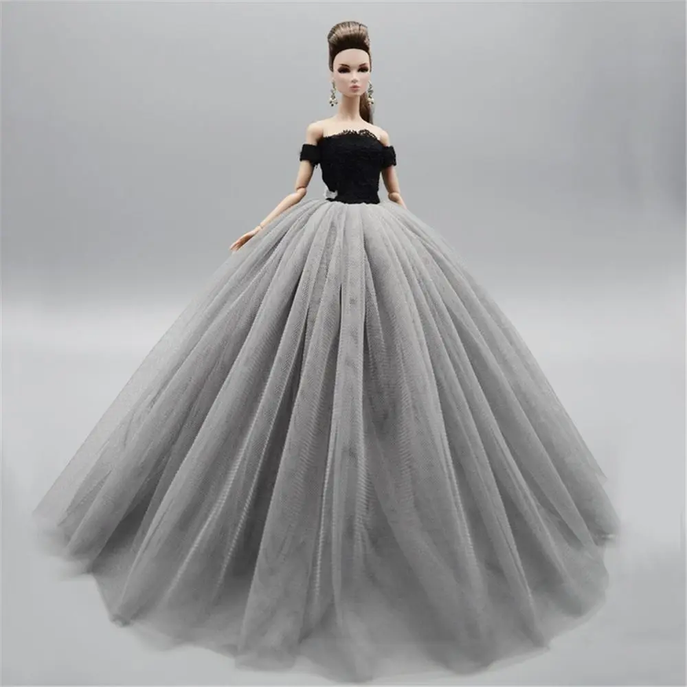 Elegant Lady Doll Wedding Dress Princess Skirt Dream Wedding Doll Dress Costume Colorful With Veil BJD Doll Clothes MH CD FR SD