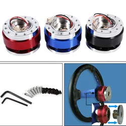 Universal Racing Steering Wheel 6 Hole Aluminum Car Quick Release Steering Wheel Snap Off Hub Adapter Boss Kit Car Accessories