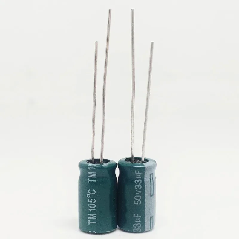 (10 個/50 個/100 個) 50V33uF シリーズ 6x11mm 50V33uF アルミ電解コンデンサ高品質