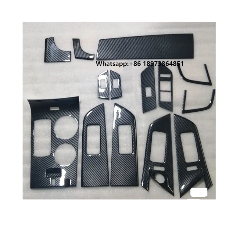 

Carbon Fiber Car Interior Accessories Gear Dashboard Decoration Kit for ford Edge 2011 2012 2013 2014 Trims Auto Parts Central