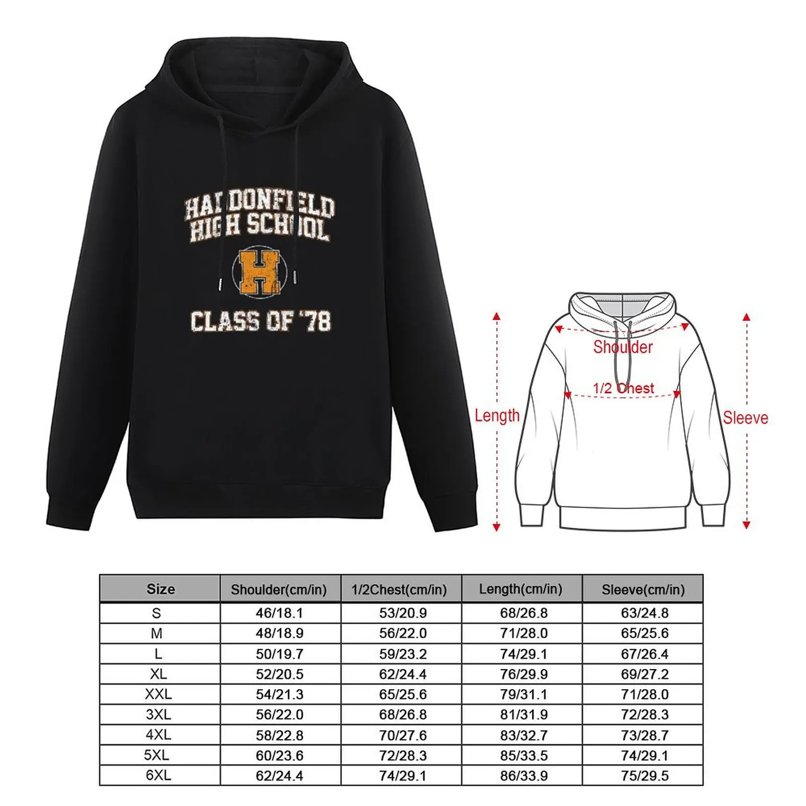 Haddonfield High School Class of '78 Pullover Hoodie autumn men's clothes men's winter sweater hoodie for men