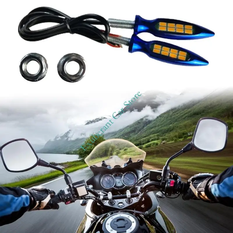 Motorcycle Turn Lamps Improved Visibility Broad 12V 10W Lights Blinkers Flasher Universal for Most Model