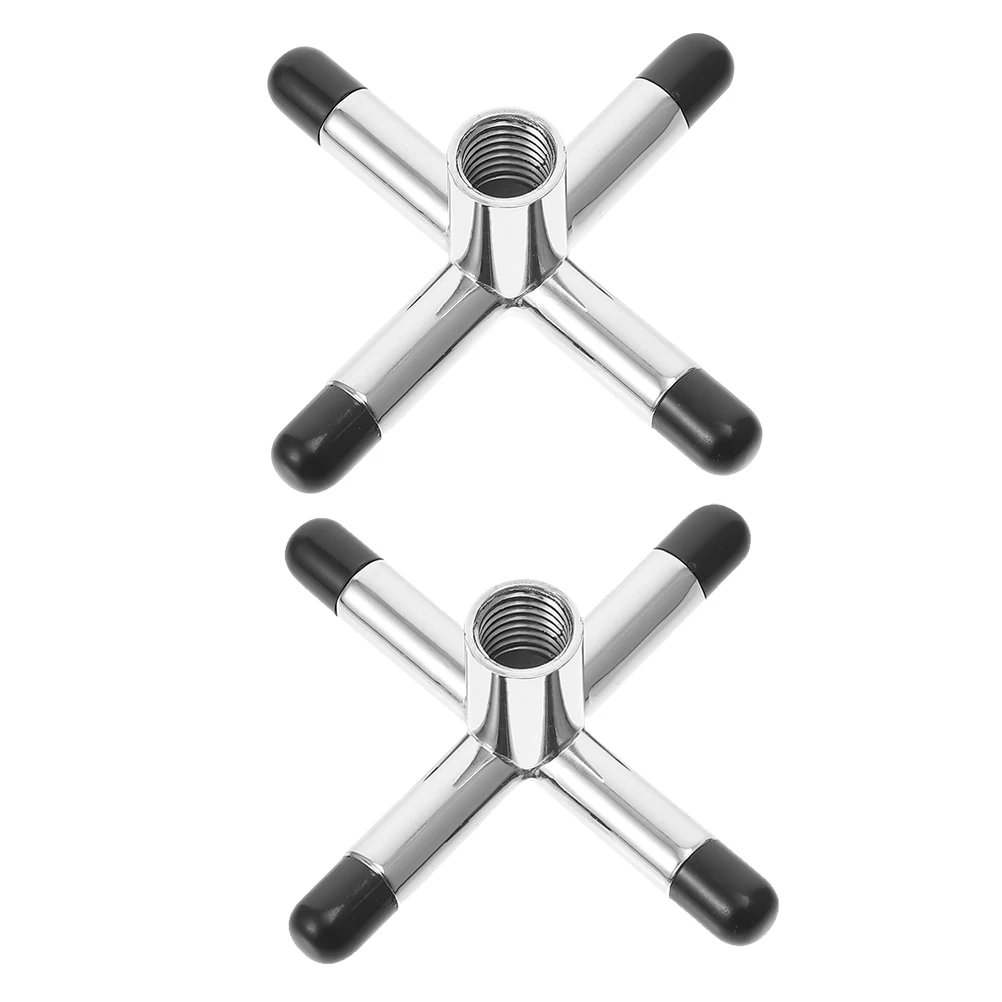

2 Pcs Pool Stick Stand Cue Bridge Holder Billiards Fork Table Racks Bracket Snooker Cross Shape Portable Club Rack