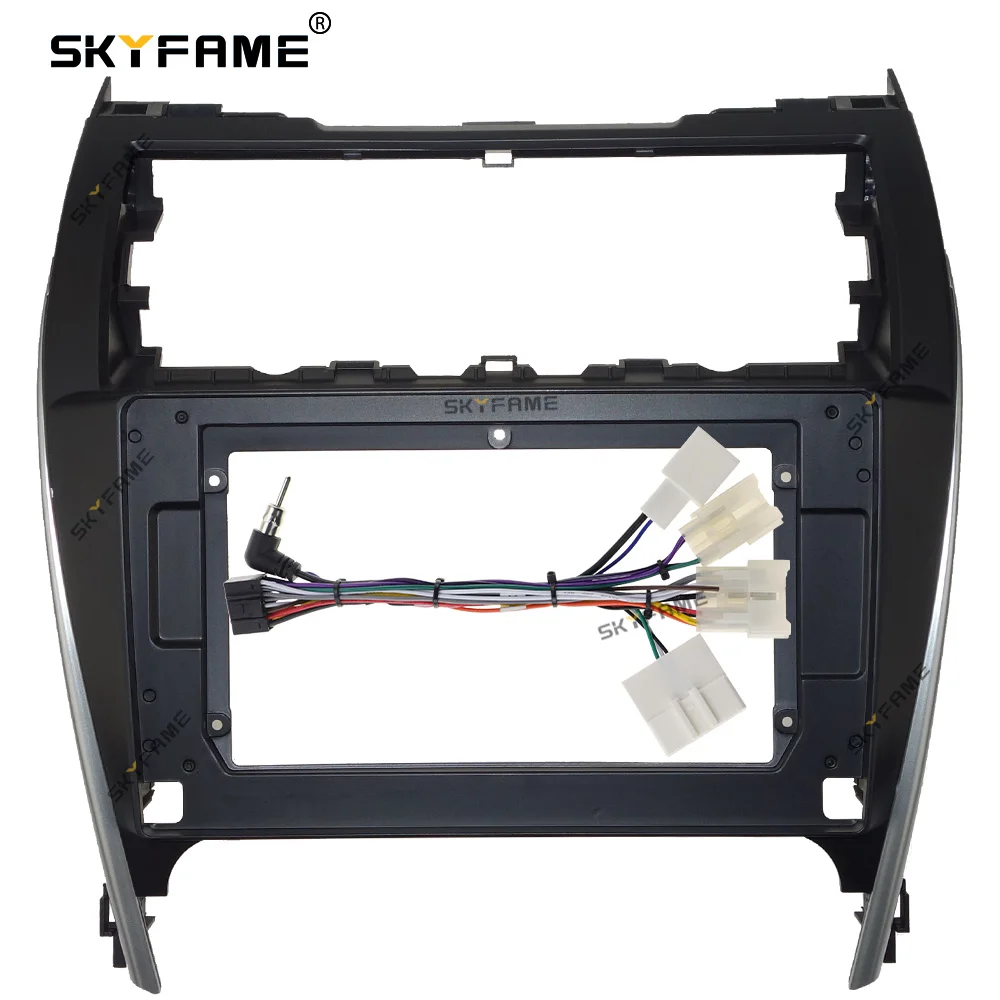 SKYFAME 10/12.3 Inch Car Frame Fascia Adapter Android Radio Dash Fitting Panel Kit For Toyota Camry USA Version