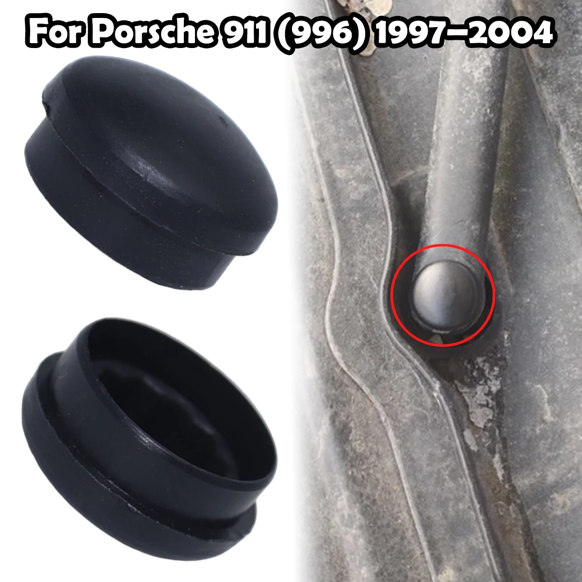 2pc For Porsche 911 (996) 1997 1998 1999 2000 - 2004 Front Windscreen Wiper Arm Nut Cap Bolt Rocker Cover 133955435 accessories
