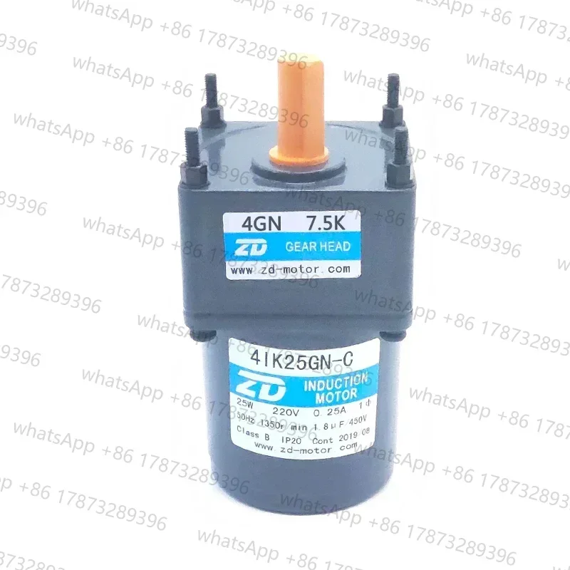 

ZD AC Induction Motor 25W 220V 4IK25GN-C-4GN7.5K Fixed Speed Motor