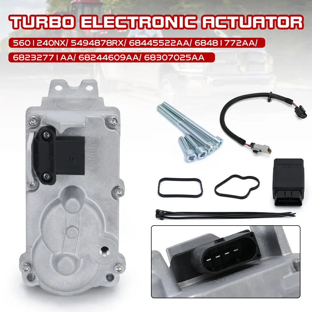 Turbocharger Electronic  Actuator Replacement kit 5494878RX 5601240NX 68232771AA For 2013-2018 Ram 2500 3500 6.7 HE300VG HE351VE