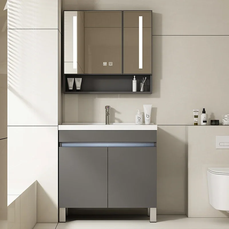 DSA Deepening Basin Honeycomb Aluminum Bathroom Floor-to-ceiling integrated ceramic wash basin Combined washbasin