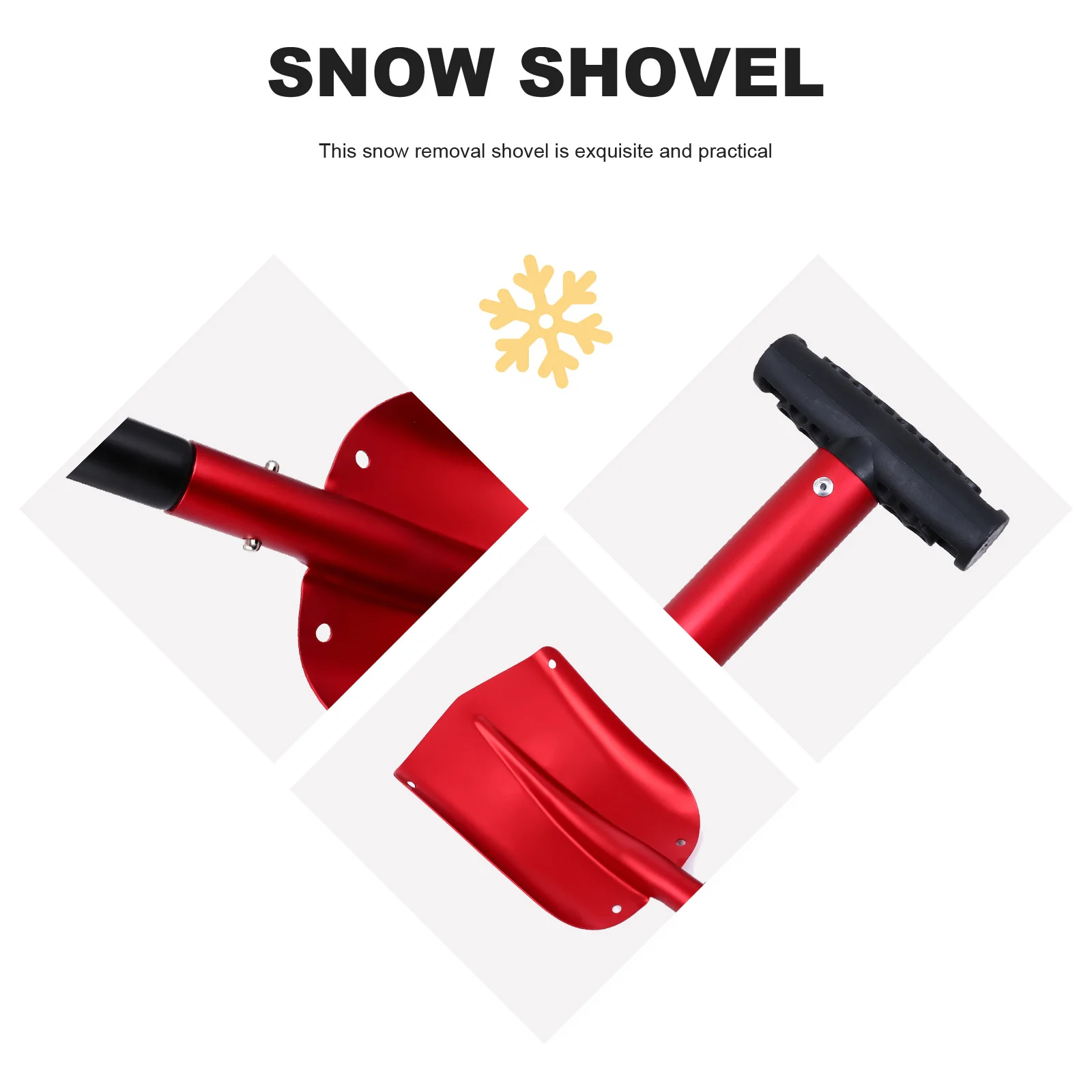 

1Pcs Portable Snow Removal Tool for Cars Heavy Duty Ice Scraper Shovel Winter Deicing Combo Sturdy Vehicle Snow Cleaning