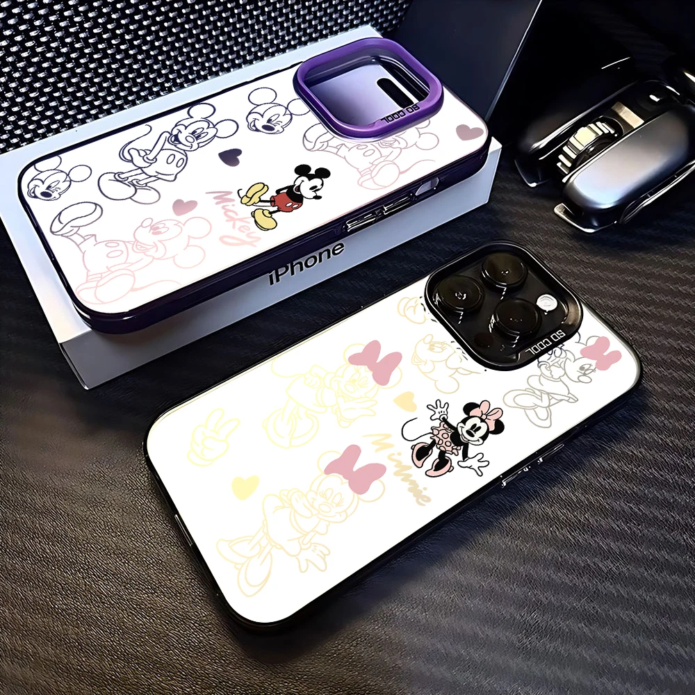 Fashion New Mickeies Minnies Phone Case for Xiaomi Mi 11 Lite 12T Poco X3 GT NFC F4 X5 Pro 5G Candy Matte Shockproof Back Cover image 2