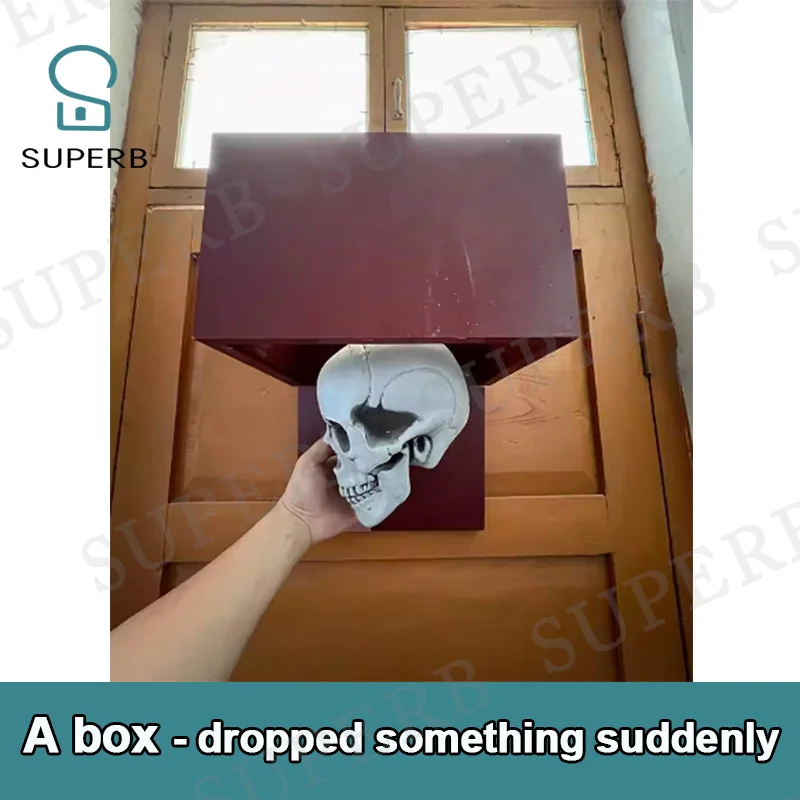 Escape room honor prop box prop A box dropped somthing from the box Superb escape room new prop 1987 Haunted House Box drop box