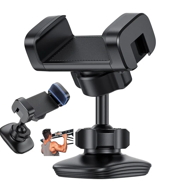 

Gym Magnetic Phone Holder 360 Adjustable Stand For Cell Phone Compatible With 4-7" Smartphones Alloy Base And Joint